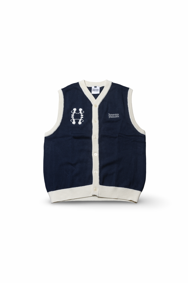 Cardigan Vest Blue