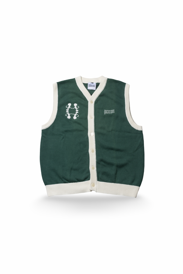 Cardigan Vest Green